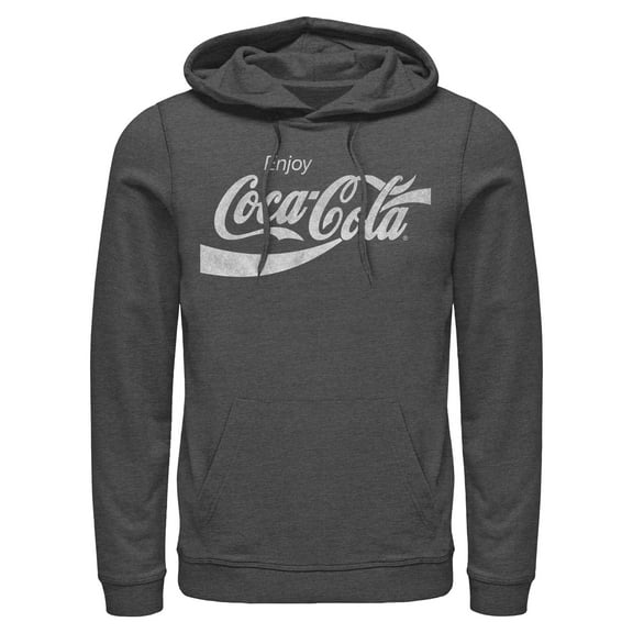 Mens Coca Cola Distressed Enjoy Lightweight Hoodie