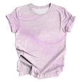 thumbnail image 4 of MEICHEN Tops for Women Plus Size Short Sleeve Crew Neck Swing Flare Loose T Shirt Blouses Summer Clothing, 4 of 4