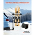 thumbnail image 3 of KFFKFF Hitch Mounted Ski & Snowboard Rack, Fits 2-Inch Receiver, Carries up to 6 Pairs of Skis or 4 Snowboards, Hitch-Mounted Rack for Car with Key Lock, Security Strap, 3 of 9