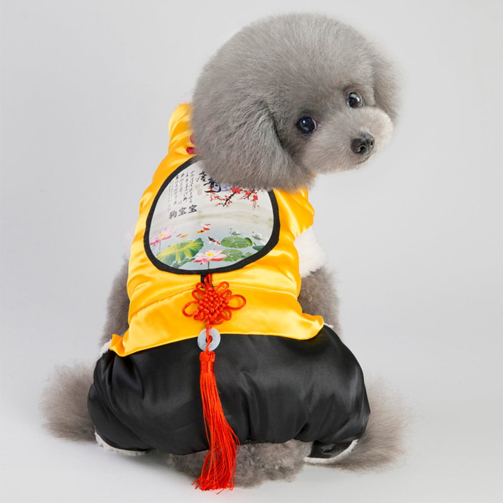 Rucokecg Pet Clothes for Fashion Pet Dog Shirt Painting Polar Puppy Coat Pets Cat Warm Clothes Coat Sweatshirt L, Red 