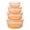 Orange, variant on Mage Crab 4Pcs Plastic Mixing Bowls with Lids Set for Kitchen, Safe BPA Free Non Toxic Serving Bowl Mixing Bowls-orange