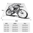 thumbnail image 3 of Fotbe Capybara Riding Bicycle Manta de Franela Acolchonada con Estampado, Súper Suave y Esponjosa, Extra Grande para Sofá, Cama, Uso Todo el Año-50"x40", 3 of 7