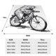thumbnail image 3 of Balery Capybara Riding Bicycle Manta de Felpa Suave y Acogedora – Cobija de Franela Aterciopelada para Cama, Lavable y Cálida para Sofá, Mascotas, Transpirable-60"x50", 3 of 7