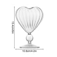 thumbnail image 3 of SShop 2025 Heart Shaped Cocktail Wine Glasses, Clear Glass Tall Cup - Gifts for Mom & Daughter,22ml, 3 of 6