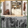 thumbnail image 6 of Homieasy 47.2" Closet System, Closet Organizer System with 6 Wood Drawers, Modular Small Walk-in Closets Storage Unit, White Oak, 6 of 8