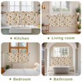 thumbnail image 6 of Summer Peach Tier Curtains, Tropical Fruit Rustic Flowers Watercolor Light Filtering Kitchen Curtains, 2Pcs Rod Pocket Half Window Treatments Panels for Sink Cafe Cabinet Camper 27.5x36 Inches, 6 of 9