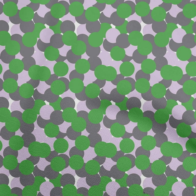 oneOone Rayon Green Fabric Geometric Sewing Craft Projects Fabric Prints By Yard 56 Inch Wide
