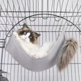 thumbnail image 2 of Gato hamaca cama cama colgante transpirable suave mascota jaula hamaca para jaula Gris 35x35cm Zulema Hamaca para gatos para jaula, 2 of 7