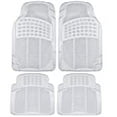 thumbnail image 2 of BDK MT-654-CL Ajustement Universel Robuste Protection Toutes Saisons Tapis de Sol en Caoutchouc, 4 Pcs, Transparent, 2 of 3
