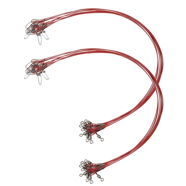 Fishhook Line Trace Wire Leader Swivel Steel Fishing Line Steel Wire Leader With Swivel Fishing Wire Line Leash Anti Bite Steel Fishing Line Steel Wire Leader With Rolling Swivel