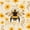 Cream Yellow, variant on Erosebridal Cute Bug Bee 7 Pieces Full Size Bedding Sets,Kawaii Floral Full Size Bed in a Bag,White Black,Polkadot Reversible