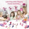 thumbnail image 4 of Free To Fly Girl Toys Take Apart Dinosaur: Pink Dinosaur Toys para niños 3-5 5-7 Stem Learning Juguetes educativos Montessori para niñas de 3 4 5 6 7 8 años Niños pequeños Autismo Sensorial Regalos de, 4 of 5