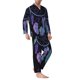thumbnail image 2 of Fotbe Dreamcatcher With Colorful Feathers Pijama de Hombre con Estampado de Manga Larga, Conjunto de 2 Piezas, Ropa de Dormir Suave y Cómoda con Bolsillos-Small, 2 of 7