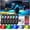 12Pods RGB-IC, variant on 4Pods Segmented Rock Lights Kit for ATV UTV 4 Wheeler Can-Am SXS RZR Side By Side Offroad Golf Cart with APP/RF Remote, Multicolor Bright Underglow Light Music 12V Underbody