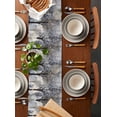 thumbnail image 2 of Black Grey Forest Table Runner Cotton Linen 108 Inch Holiday Dresser Scarves, Vintage Watercolor Tree Tunk Tablerunner for Kitchen Coffee Dining Bedroom Living Room Dinner Scarf Décor 13''x108'', 2 of 9