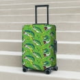 thumbnail image 6 of Fotbe large mouth green color bass fish Luggage Cover Protector, Suitcase Protector，Scratch and Dirt Resistant, Fits 18-32 Inch Luggage-X-Large, 6 of 7