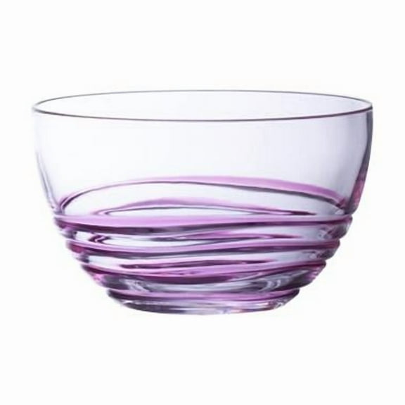 LeadingWare AS-0607P Swirl Small Bowl Pink Set of 4 pcs.