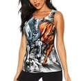 thumbnail image 1 of Balery Four Running Horses Camiseta sin mangas estampada ligera para mujer, tops de entrenamiento sin mangas, camisetas de yoga transpirables de secado rápido.-Medium, 1 of 7
