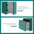 thumbnail image 5 of Space Solutions 18" Deep 2 Drawer Letter Width Vertical File Cabinet with Accessory Drawer, Teal, 5 of 18