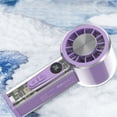 thumbnail image 5 of ChicYu Tower Coolings Fan with Misting Function,Quiet Brushless Motor USB Rechargeable,Foldable Vertical Airflow for Outdoor Patio Indoor Bedroom Humidifying Purple, 5 of 5
