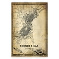 thumbnail image 3 of Thunder Bay Vintage Map Prints Canvas, Ontario Map Art Canvas, Canvas, Thunder Bay Map City style vintage Canvas , Canvas Wall Art, Street Map Artwork Canvas, 3 of 6
