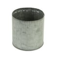 thumbnail image 2 of Koyal Wholesale Corrugated Zinc Cylinder Vases, 4-Inch Farmhouse Vases Set of 6, Gray Ribbed Metal Containers, Planters, 2 of 5