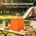 thumbnail image 7 of Insulated Cake Bag, Non Woven Zipper Cooler with Aluminum Foil Thermal Lining, 35 x 35 x 40 cm Portable Carrier for Cake Pizza Catering Outdoor Picnic and Food Transport Use, 7 of 7