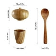 thumbnail image 2 of Oimcto Acacia Wood Flat Bottom Mixing Bowl a (8*6),Wood Salad Bowl Large Solid Hardwood Salad Wooden Bowl Wooden Salad Bowls for Wood Fruit Bowl Mixing Bowl Salad Serving Bowl, 2 of 6