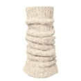 thumbnail image 2 of Outfmvch leg warmers Winter Fleece Lined Leg Warmers for Women Knit Long Leg Warmers Warm Fleece Lined Boot Socks for Skating Daily Wear knee high leg warmers Beige A, 2 of 5