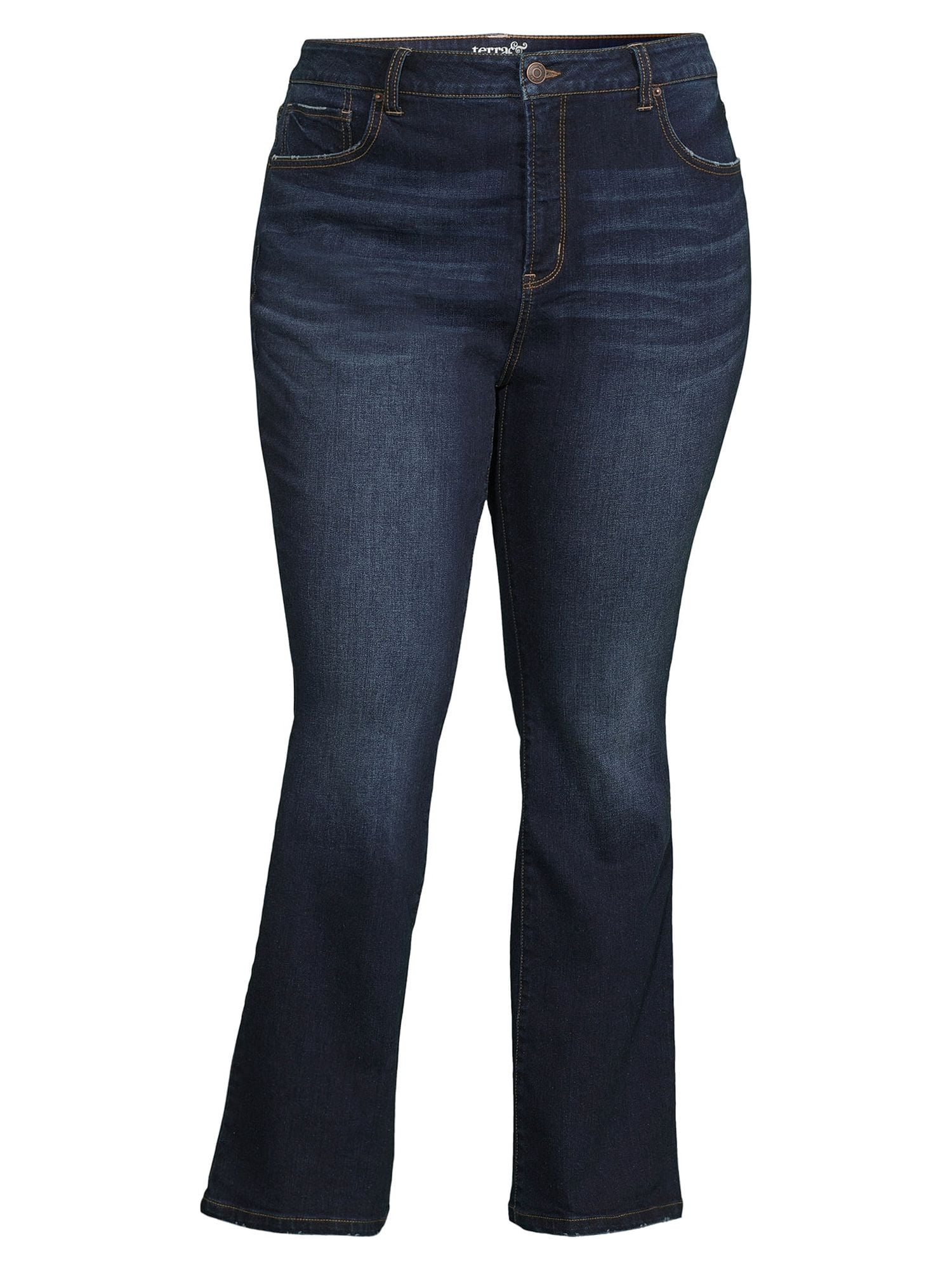 Terra & Sky Women's Plus Size Bootcut Jeans