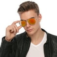 thumbnail image 6 of Aviator Sunglasses for Men Women Vintage Sports Driving Mirrored, 6 of 6