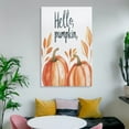 thumbnail image 6 of Hello Pumpkin Fall Happy Harvest Canvas Wall Art 20x30inch Canvas Print Fall Pumpkins Hello Pumpkin Vintage Retro Living Room Art Wedding Housewarming Gifts For Home Decoration, 6 of 8