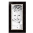 thumbnail image 2 of ArtToFrames 12" x 28" Espresso with Silver Lip Picture Frame, 12x28 inch Silver Wood Poster Frame (WOM-4951),  Pack, 2 of 7