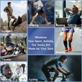 thumbnail image 3 of 2 Pairs Open Toe Zipper Medical Sport Copper Compression Socks With Anti-slip Silicone for Women & Men Circulation 15-20 mmHg is Best Support for Athletic Running Cycling, Nursing, Travel, 3 of 7