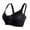 Black, variant on VISALY Balconette Bra armpit-fat Bra, Women's Large Size Bras Full Cups Large Breasts Small, Plus Size Sticky Bra for Large Breasts Women Solid Four Breasted Adjustable Wireless Bra, Black,36/80D