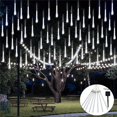 thumbnail image 1 of 1pc Solar Meteor Rain Lights, Outdoor Waterproof Solar String Lights, 8 Tube 192LEDs/288LEDs Solar Christmas Tree Lights For Tree Wedding Xmas Holiday Party Patio, 1 of 5