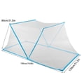 thumbnail image 3 of serony Tente Filet Adulte Anti-Insectes Rideau de Lit Portable Pliant en Maille pour Camping Maison, Lit Double, Bleu, 3 of 7