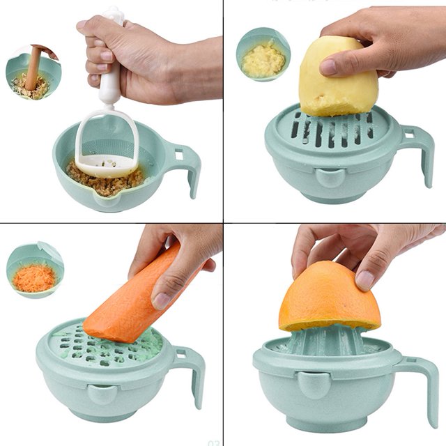 Tazón para moler alimentos para bebés, tazón para moler alimentos manual, tazón para moler alimentos, molinillos de suplementos alimenticios, rendimiento comprobado