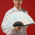 thumbnail image 6 of TABLZONE Multi Color Folding Hand Fan for Parties and Stage Performances, 6 of 6