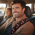 thumbnail image 3 of Uorisanigo Cartoon Cherry 2 Pack Universal Car Seat Belt Strap Covers Soft Flannel Seatbelt Covers Seatbelt Cushion Helps Protect You Neck and Shoulder from The Seat Belt Rubbing, 3 of 7