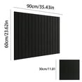 thumbnail image 3 of HAJAGP 6pcs Black Fluted Wall Pin Boards, Self Adhesive Fabric Bulletin Tiles for Bedroom Teen Dorm Aesthetic Photo Collage Vision Board, 3 of 6