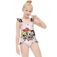 thumbnail image 5 of The Powerpuff Girls Girls Swimsuit Ruffle One-piece Beachwear Kids Cute Swimwear Summer Bathing Suit 9-11Y(140cm), 5 of 8