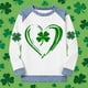 thumbnail image 5 of TaTaai St Patrick's Day Casual Women's Color Block Long Sleeve Round Neck Shirt, Fashion Comfort for Holiday Daily Wear Gift, 5 of 5