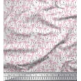 thumbnail image 1 of Soimoi Cotton Cambric Fabric Flamingo Bird Print Fabric by the Yard 56 Inch Wide, 1 of 3