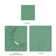 thumbnail image 6 of Mainstays Super Soft Brushed Microfiber Bed Sheet Set, Green Sage, Twin-XL, 3 Piece, 6 of 13