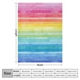 thumbnail image 4 of ARISTURING  Blanket Rainbow Colors Smooth Soft Blanket for Sofa Chair Bed Office Travelling Camping for Kids Adults, 4 of 6