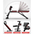 thumbnail image 3 of Banco Pesas Multiposiciones Plegable Equipo De Fitness 12 En 1 Con Almohadillas Cómodas 350Kg,bancos de entrenamiento plegables para gimnasio en casa, 3 of 9