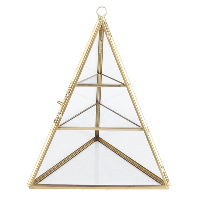 Soporte para pendientes, estante para almacenamiento de joyas, organizador de joyería piramidal, soporte para presentación de joyería elaborado con cuidado Jadeshay A