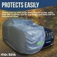 thumbnail image 4 of Mockins 182”x74”x68” Silver 190T Polyester SUV Car Cover, 4 of 8
