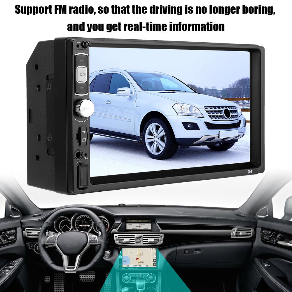 Topincn 7 Touch Screen Car Radio 2din Car Mp5 Player Fm Radio Auto